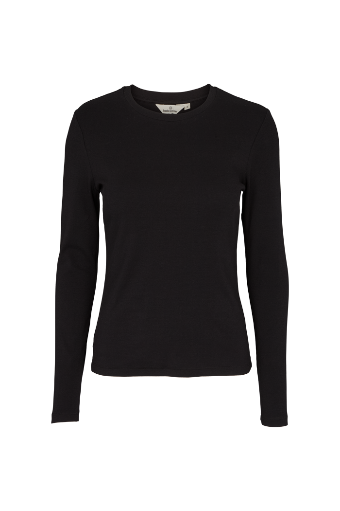 Basic Apparel Ludmilla LS Tee T-shirts 001 Black